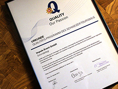 Qualitätsprüfung bestanden! Qualitätsprüfung bestanden!
