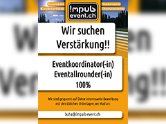 Eventkoordinatoren gesucht! Eventkoordinatoren gesucht!